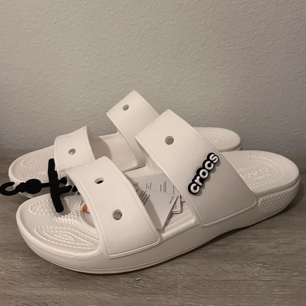 CROCS Classic White Slide Sandals